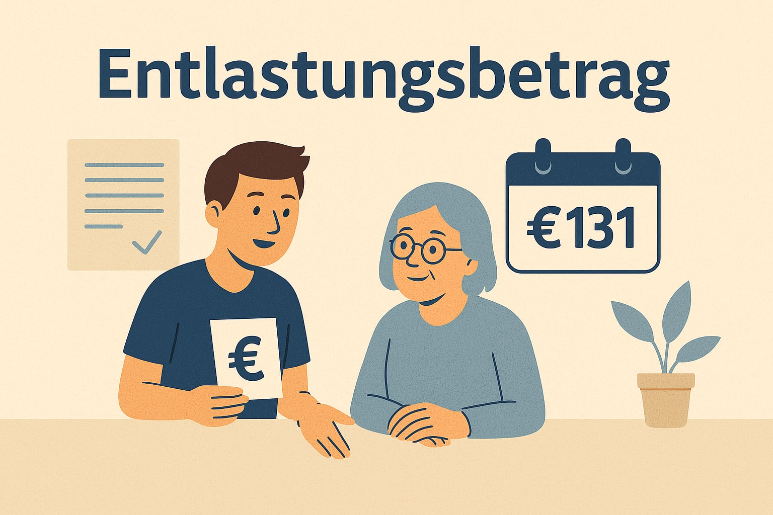 Umwandlungsantrag für Entlastungsleistungen